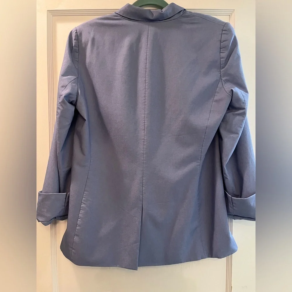 Antonio Melani Women's Light Blue Single Button Blazer Size 10 - Picture 5 of 7